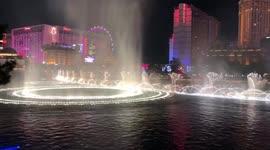 Beautiful water show in beautiful Las Vegas. A beautiful, cool night in February called for some entertainment.