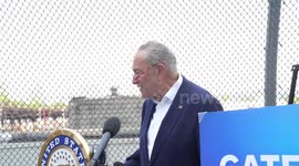 Senator Charles Schumer announced Gateway tunnel project recieved funds in New York, NY, USA