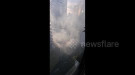 Police investigation after fire rips through factories in Melbourne