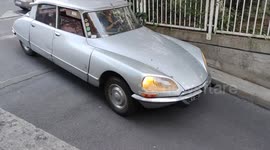 Legendary Vintage french car. Citroen DS. Paris, France, Avenue d'Italie. 7 july 2023