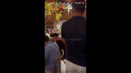 Woman leaves BF's grandpa speechless by popping up at his 89th birthday dinner!