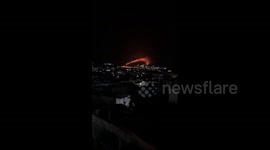 Greece: Massive Fire Breaks Out At Settlement In Evia Island