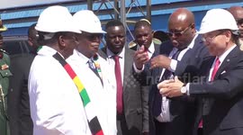 Zimbabwean president commissions Chinese-built lithium processing plant to develop mining industry