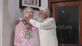 An Indian man Built a MARBLE STATUE in The Memory of his Beloved Dead Wife