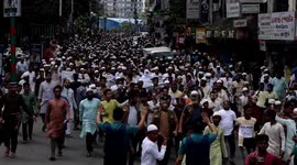 Protest rally in Bangladesh over the defaming & burning of the holy  Quran in Sweden