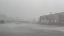 Intense storm ravages Bradford: unleashing powerful winds and thunderous fury!