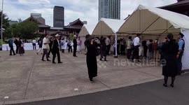 Japan: Mourners Lay Flowers As One Year After The Shooting Of Former PM Abe Shinzo