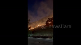US: ‘District Fire’ Closes Parts Of Interstate 5 Near Grapevine, California 2