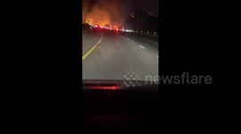 US: ‘District Fire’ Closes Parts Of Interstate 5 Near Grapevine, California