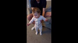 Hilariously smart 11-month-old baby is already a pro at peek-a-boo