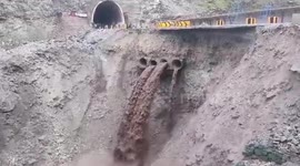 Highway collapses as north Indian state subjected to incessant rainfall