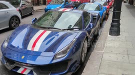 Supercars STILL parked outside London luxury hotel