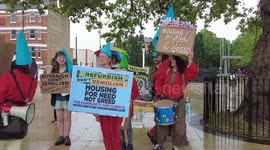 Housing crisis - Protest housing for need not greed