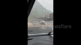 Japan: Landslides Reported As Heavy Rains Hit Shimane Prefecture 3