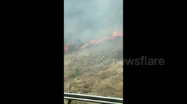 US: ‘District Fire’ Closes Parts Of Interstate 5 Near Grapevine, California 4