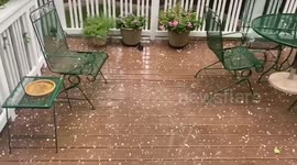 US: Thunderstorms With Large Hail Strikes Central Colorado