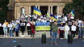 500 Days of Full-Scale Invasion of Ukraine marked at rally in Sydney, Australia