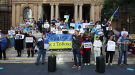 500 Days of Full-Scale Invasion of Ukraine marked at rally in Sydney, Australia