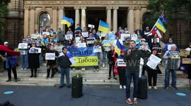 500 Days of Full-Scale Invasion of Ukraine marked at rally in Sydney, Australia