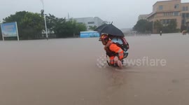 Severe Floods After Rainstorm Hit Taizhou, China