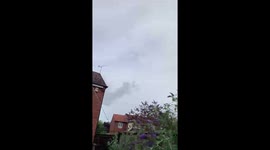 Jets heard over head as joe Biden travels around the UK by air.