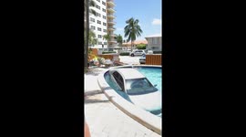 Car Pulled Out Of The Pool