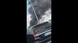 Airliner Flies Straight Through Column of Smoke