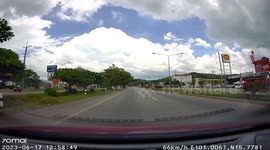 Loose wheel rolls across road and hits oncoming car