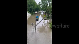 US: Severe Flooding Continues In Northeast For 3rd Day