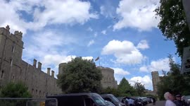 Royal Standard flies at Windsor on the day President Biden meets King Charles III