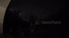 SEVERE THUNDERSTORMS , LIGHTNING ILLUMINATE THE NIGHT IN SWITZERLAND