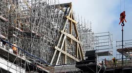 Notre Dame cathedral repaired using custom ancient wood beams
