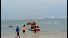 Evacuation of Drowning Tourists at Blessing Beach, Teluk Dalam, South Nias, Indonesia