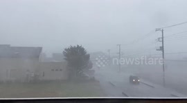 Japan: Gusty Winds, Hail Hit Northern Kanto