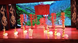 Chinese dance show For tourists who visit Nong Nooch Tropical Garden, Pattaya, Chonburi
