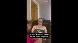 Woman has contagiously hysterical reaction to son and his wife's pregnancy announcement