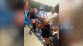 Shocking video shows a huge fight on a ferry from Dublin to Holyhead, Wales