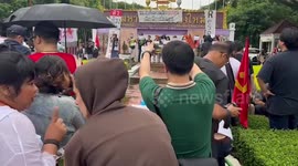 Locals stage protest urging senators to vote Pita Limjaroenrat as Thai prime minister
