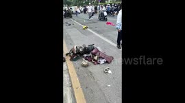 Driver arrested as BMW strikes pedestrians leaving 2 dead in China