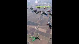 Couple gets married while skydiving!