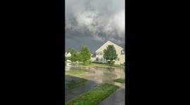 Sirens Blare As Tornado Forms In Neighborhood