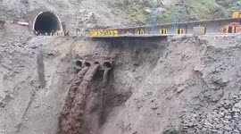 Highway blocked after portion of road gets washed away in Jammu and Kashmir