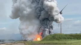 Big explosion during rocket engine test at Japan Aerospace Exploration Agency