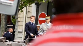 Emmanuel Macron booed during Bastille Day parade in Paris
