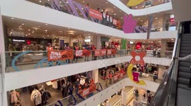Just Stop Oil activists occupy John Lewis store on Oxford Street, London