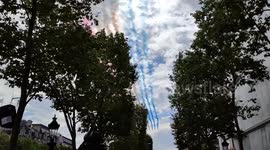 French Air Force: acrobatics unit. (Patrouille de France). Bastille Day parade 2023, Champs-Elysées and Invalides, Paris. 14 july 2023 # Plane