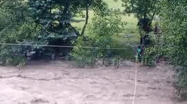 NDRF Rescues Five People Trapped in Flooded House in Himachal Pradesh, India