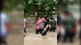 Army, Police, and NDRF Rescue 730 Trapped Girl Students in Haryana Flooding, India
