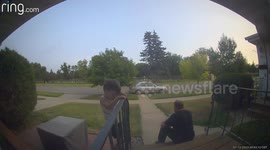 Biker Bashes Car