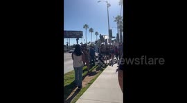 US: SAG-AFTRA Protesters Join WGA Picket Lines In Los Angeles & New York City
